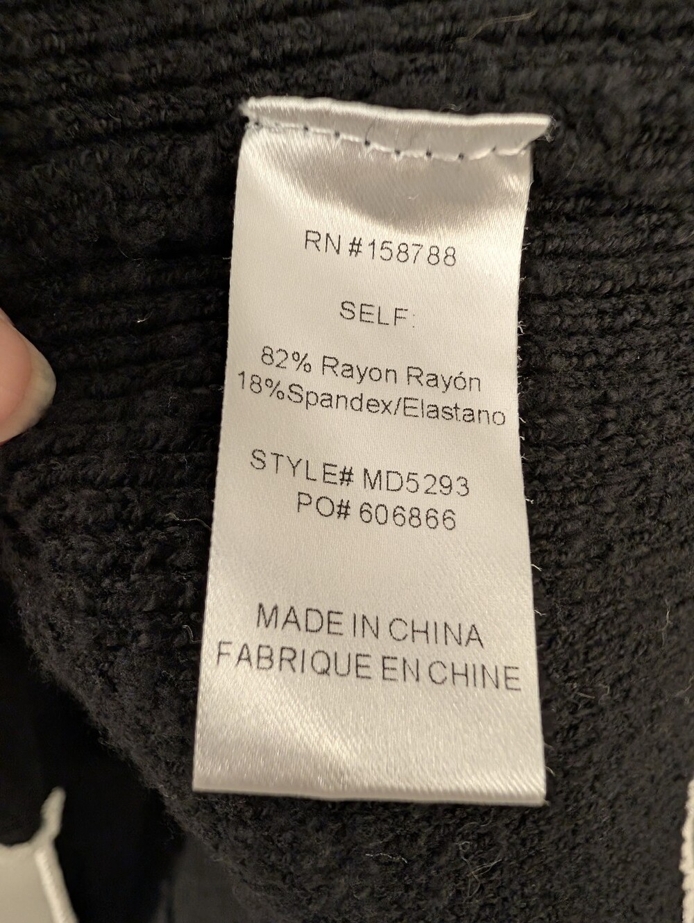 Nwot Reformation Mable Contrast Black White Trim Knit Women's Midi Dress L - Picture 11 of 12
